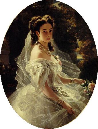 Franz Xaver Winterhalter Princess Pauline de Metternich oil painting image